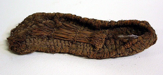 Ancient sandal made from rattlesnake master